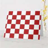 Gecontroleerd rood en wit kaart (Gele Bloem)