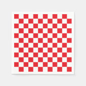 Gecontroleerd rood en wit servetten (Voorkant)