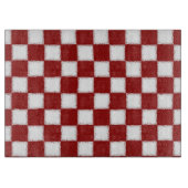 Gecontroleerd rood en wit snijplank (Voorkant)