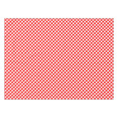 Gecontroleerd rood en wit tafelkleed (Voorkant (Horizontaal))