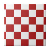 Gecontroleerd Rood en Wit Tegeltje (Voorkant)