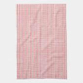 Gecontroleerd rood en wit theedoek (Verticaal)