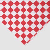 Gecontroleerd Rood en Wit Tissuepapier (Detail)