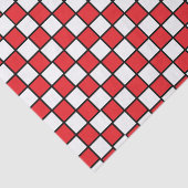 Gecontroleerd Rood en Zwart beeld Tissuepapier (Detail)