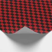 Gecontroleerd rood en zwart cadeaupapier (Hoek)