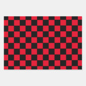 Gecontroleerd rood en zwart inpakpapier vel (Voorkant 3)