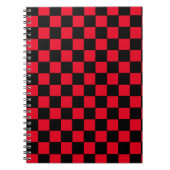 Gecontroleerd rood en zwart notitieboek (Voorkant)