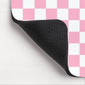 Gecontroleerd Roze en Wit Muismat (Hoek)