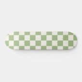 Gecontroleerd Sage- en Cream-patroon Persoonlijk Skateboard (Horizontaal)