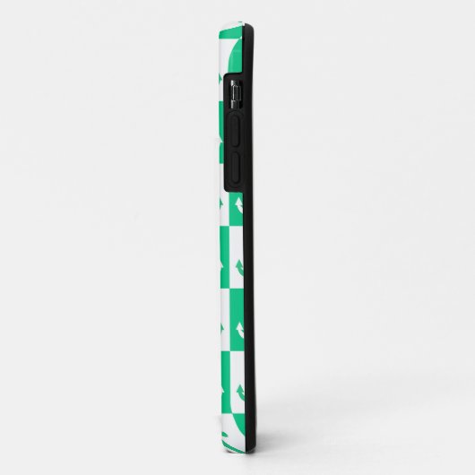 Gecontroleerd scheepsankerpatroon - Ocean Green Case-Mate iPhone Case (Achterkant/links)