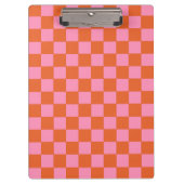 Gecontroleerd Sinaasappel en roze Klembord (Voorkant)