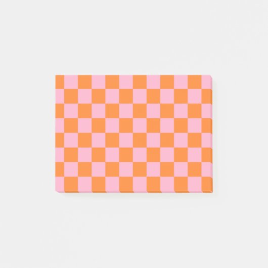 Gecontroleerd Sinaasappel en roze Post-it® Notes (Voorkant)