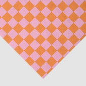 Gecontroleerd Sinaasappel en roze Tissuepapier (Detail)