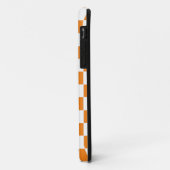 Gecontroleerd Sinaasappel en wit Case-Mate iPhone Case (Achterkant/links)