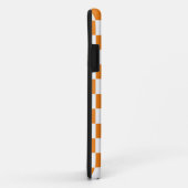 Gecontroleerd Sinaasappel en wit Case-Mate iPhone Case (Achterkant/rechts)