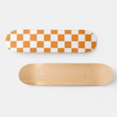 Gecontroleerd Sinaasappel en wit Persoonlijk Skateboard (Horizontaal)