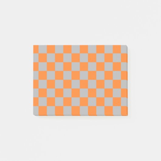 Gecontroleerd Sinaasappel en zilver Post-it® Notes (Voorkant)