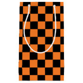 Gecontroleerd Sinaasappel en zwart Klein Cadeauzakje (Voorkant)