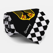 Gecontroleerd Stropdas Duitsland, mode Duitse vlag (Opgerold)