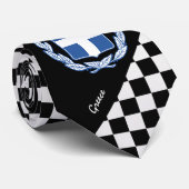 Gecontroleerd Stropdas Griekenland, mode Griekse v (Opgerold)