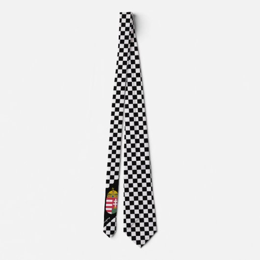 Gecontroleerd Stropdas Hongarije, mode Hongaarse v (Achterkant)