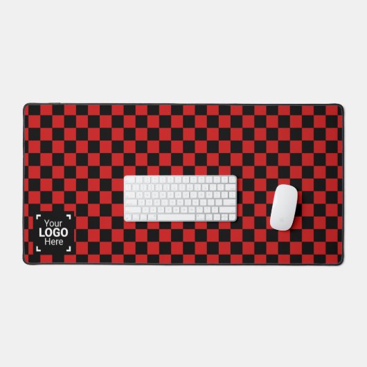 Gecontroleerd True Red / Black met uw zakelijke Lo Bureaumat (Keyboard & Muis)