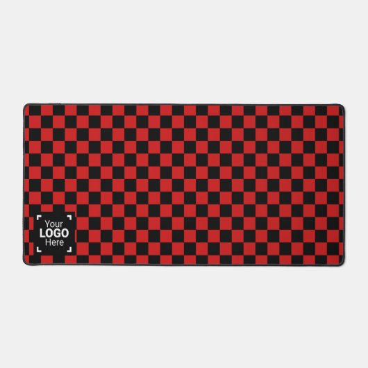 Gecontroleerd True Red / Black met uw zakelijke Lo Bureaumat (Voorkant)