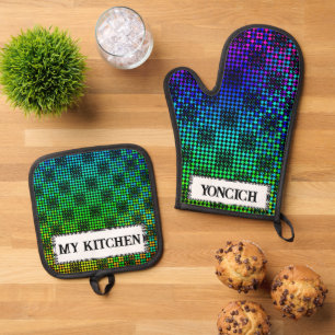 Gecontroleerd Twist door Kenneth Yoncich Ovenwant & Pannenlap Set