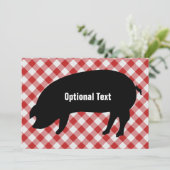 Gecontroleerd varkensweefsel (Pig Silo, Red & Whit Kaart (Staand voorkant)