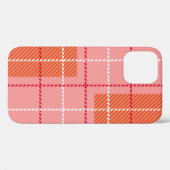Gecontroleerd verbindingspatroon in roze, bleke or Case-Mate iPhone case (Achterkant (horizontaal))