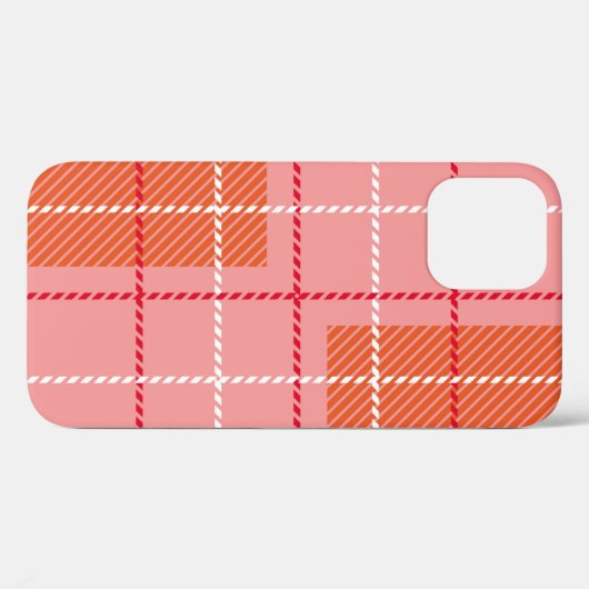Gecontroleerd verbindingspatroon in roze, bleke or Case-Mate iPhone case (Achterkant (horizontaal))