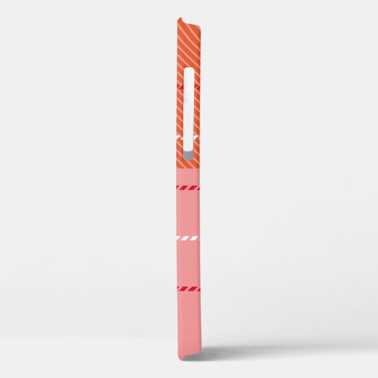 Gecontroleerd verbindingspatroon in roze, bleke or Case-Mate iPhone case (Achterkant / Links)