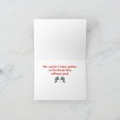 Gecontroleerd vlaggenontwerp Hartelijk dank Bedankkaart (Binnen)