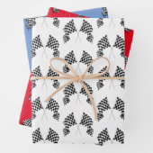 Gecontroleerd vlaggenontwerp inpakpapier vel (In situ)