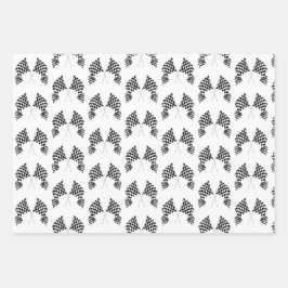 Gecontroleerd vlaggenontwerp inpakpapier vel