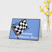 Gecontroleerd Wenskaart Flag Happy Vaderdag Kaart (Gele Bloem)