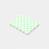 Gecontroleerd Zacht Groen en Wit Post-it® Notes (Schuin)