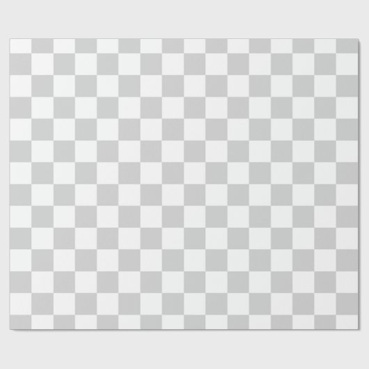 Gecontroleerd Zilver en Wit Cadeaupapier (Vlak)