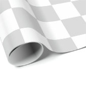 Gecontroleerd Zilver en Wit Cadeaupapier (Rol Hoek)