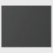 Gecontroleerd - zwart en grijs cadeaupapier (Vlak)