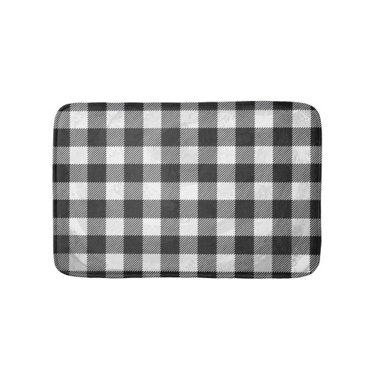 Gecontroleerd, zwart en wit badmat (Voorkant)