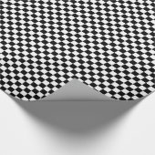 Gecontroleerd - zwart en wit cadeaupapier (Hoek)