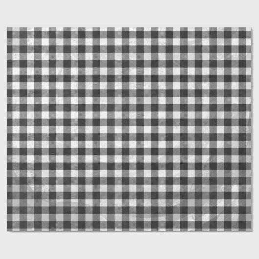 Gecontroleerd, zwart en wit cadeaupapier (Vlak)