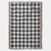 Gecontroleerd, zwart en wit deken (Voorkant Verticaal)