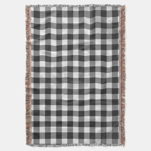 Gecontroleerd, zwart en wit deken (Voorkant Verticaal)