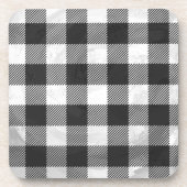 Gecontroleerd, zwart en wit drankjes onderzetter (Voorkant)