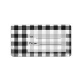 Gecontroleerd, zwart en wit etiket (Voorkant)