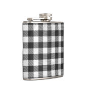 Gecontroleerd, zwart en wit heupfles (Rechts)