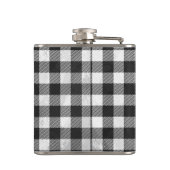 Gecontroleerd, zwart en wit heupfles (Achterkant)