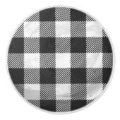 Gecontroleerd, zwart en wit keramische knop (Voorkant)